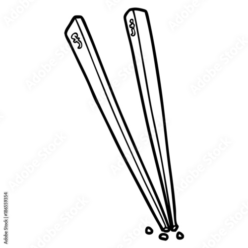 cartoon chopsticks