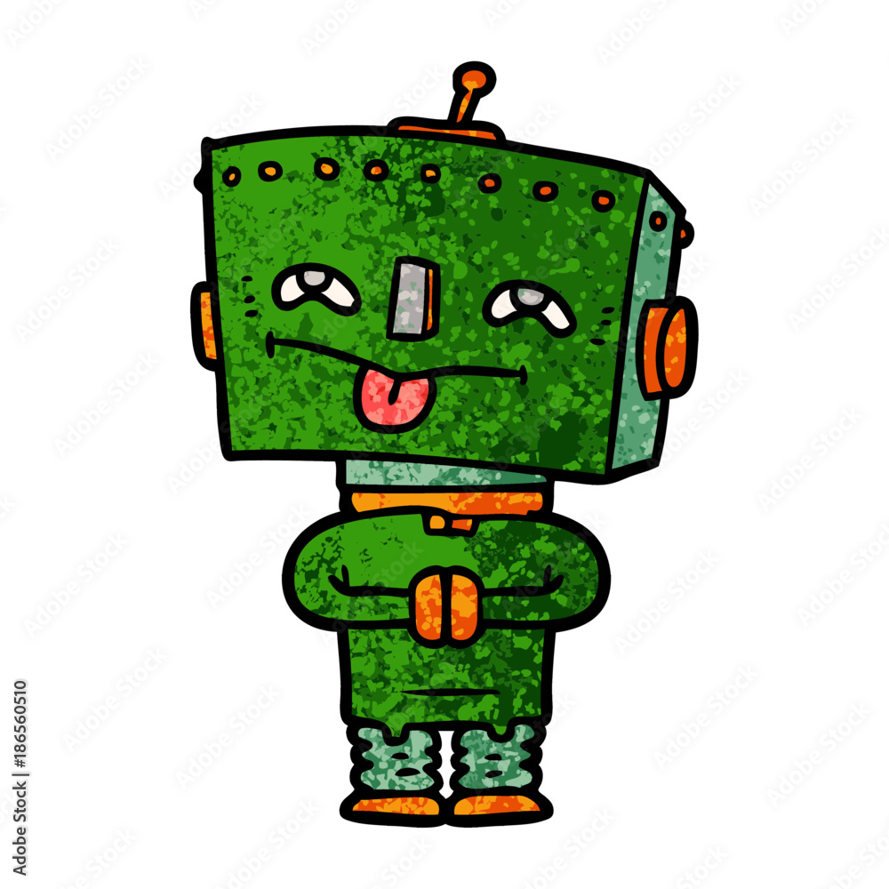 cartoon robot