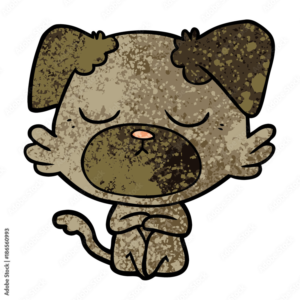 Obraz premium cute cartoon dog