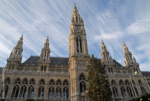 Town hall in Vienna at Christmas time