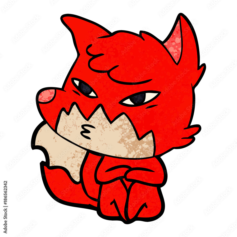 clever cartoon fox clever cartoon fox