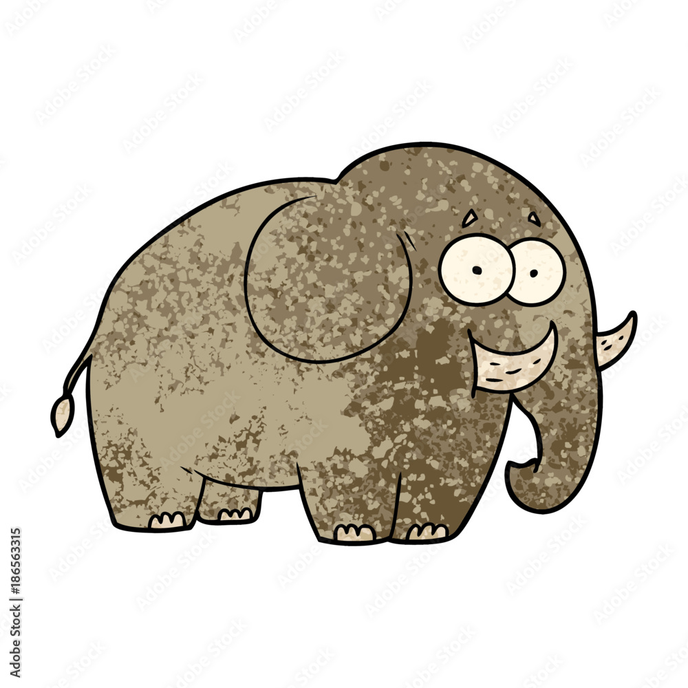 Obraz premium cartoon elephant