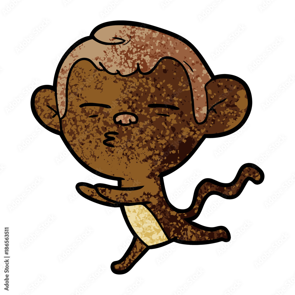 cartoon suspicious monkey cartoon suspicious monkey