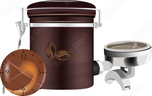 contenitore e orario del caffè