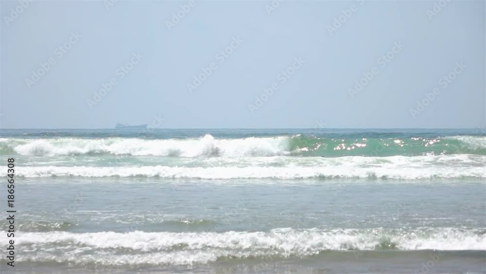 High quality video of ocean waves in real 1080p slow motion 250fps High quality video of ocean waves in real 1080p slow motion 250fps