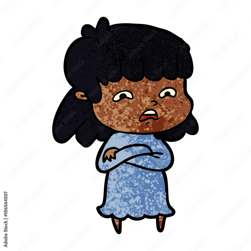 cartoon worried woman cartoon worried woman