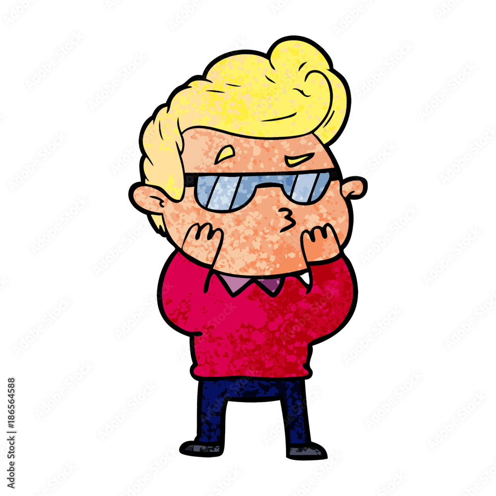 cartoon cool guy cartoon cool guy