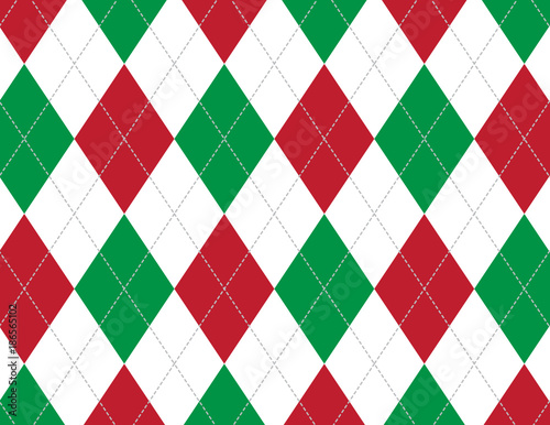 Red and Green Argyle Backgr...