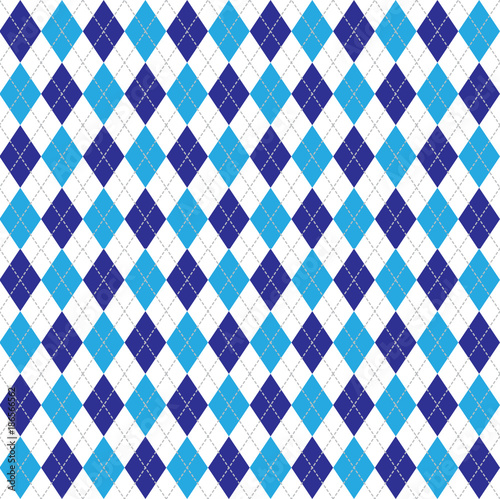 Blue Argyle Background
