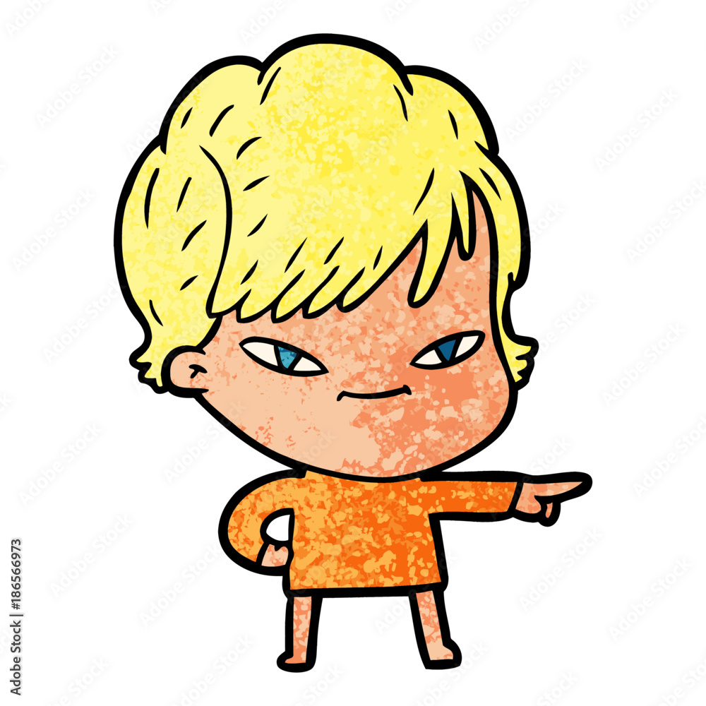 cartoon happy woman cartoon happy woman