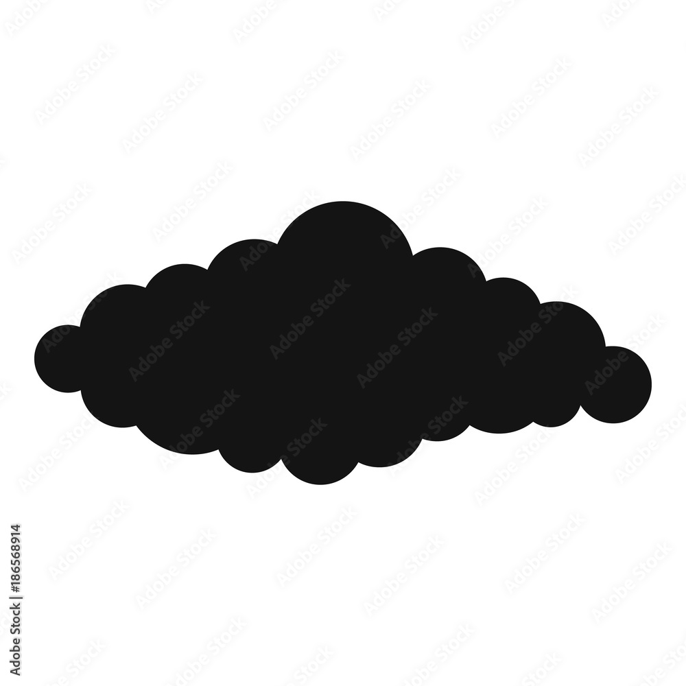 Fluffy cloud icon. Simple illustration of fluffy book vector icon for web Fluffy cloud icon. Simple illustration of fluffy book vector icon for web