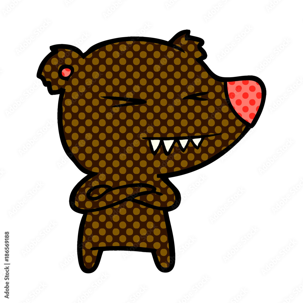 Fototapeta premium bear cartoon character