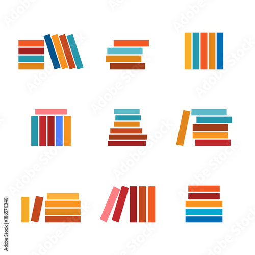 Book. Set of simple vector icons.