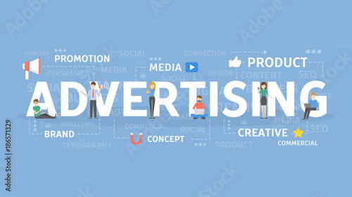 Advertising concept illustration.
