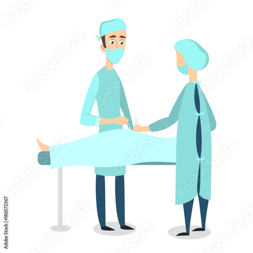 Isolated doctors surgery.
