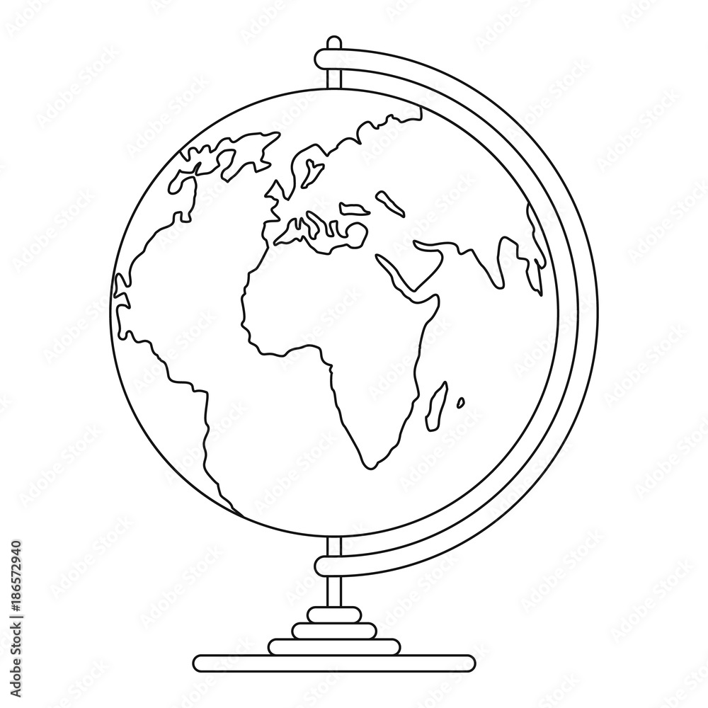 Geography icon. Outline illustration of geography vector icon for web Geography icon. Outline illustration of geography vector icon for web