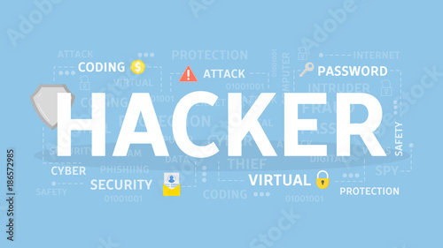 Hacker concept illustration.