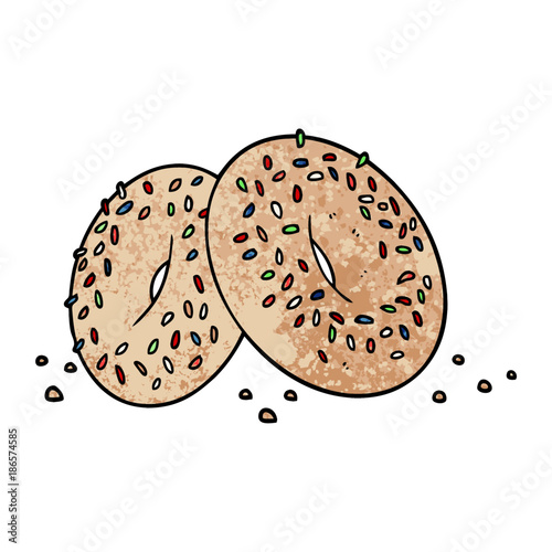 cartoon bagels