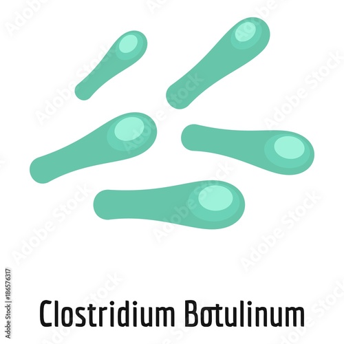 Clostridium botulinum icon. Cartoon illustration of clostridium botulinum vector icon for web.