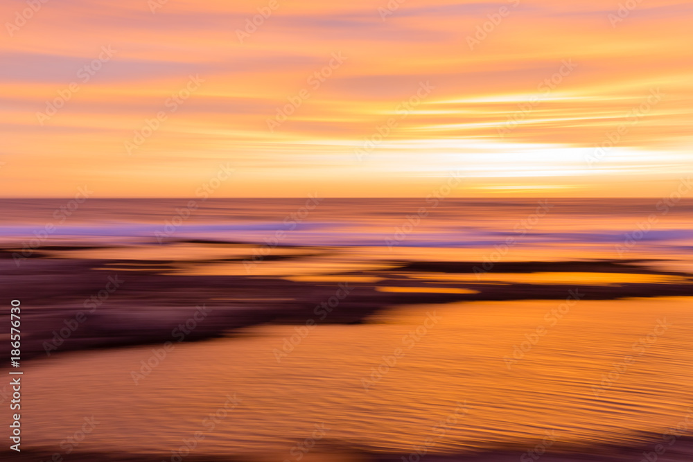 sunset above the Mediterranean Sea