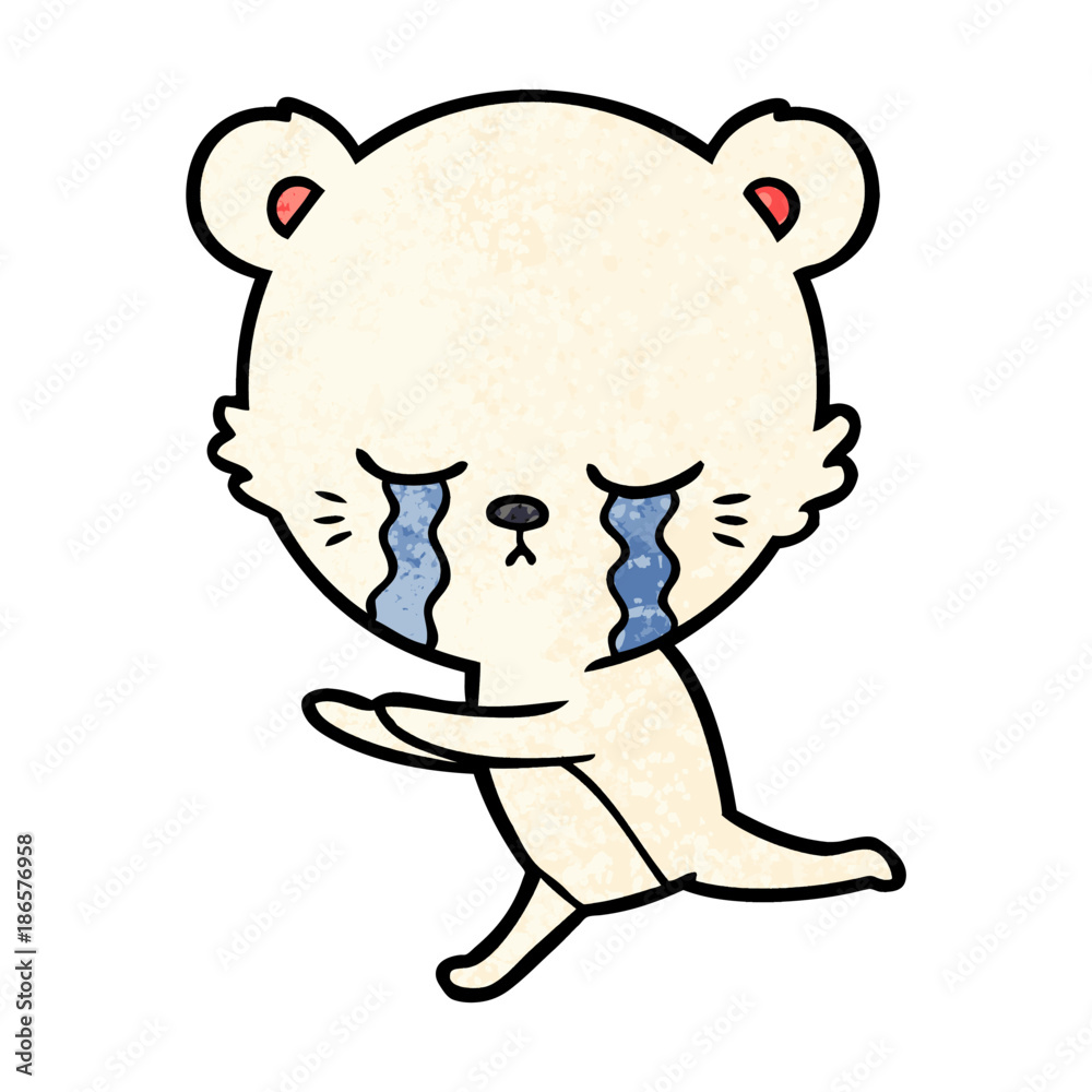 sad little polar bear cartoon sad little polar bear cartoon
