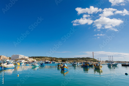 Port in Marsaxlokk on Malta