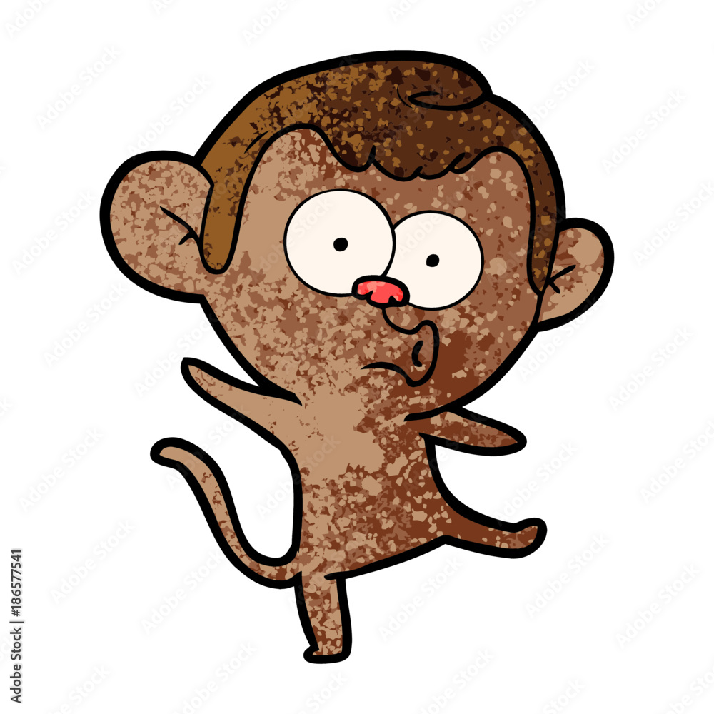 cartoon surprised monkey cartoon surprised monkey