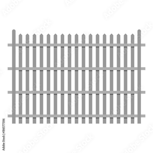 Country fence icon. Flat illustration of country fence vector icon for web.
