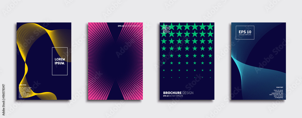 Minimal Vector cover designs. Future Poster template.