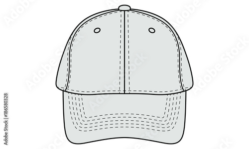 baseball hat front view