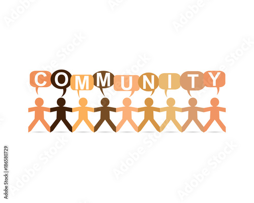 Community Paper People Speech