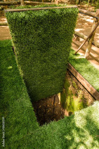 Deadly booby trap that was used during Vietnam war photo