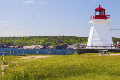 Neils Harbour Lighthouse in Nova Scotia photo