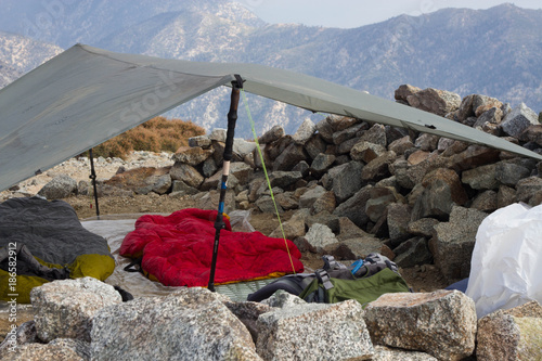 Camping in the mountains