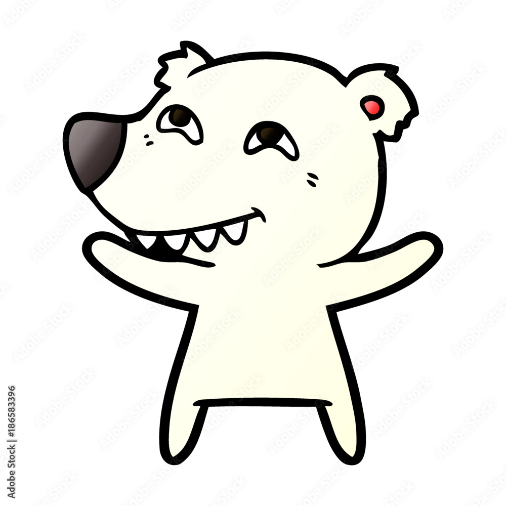 Fototapeta premium polar bear cartoon