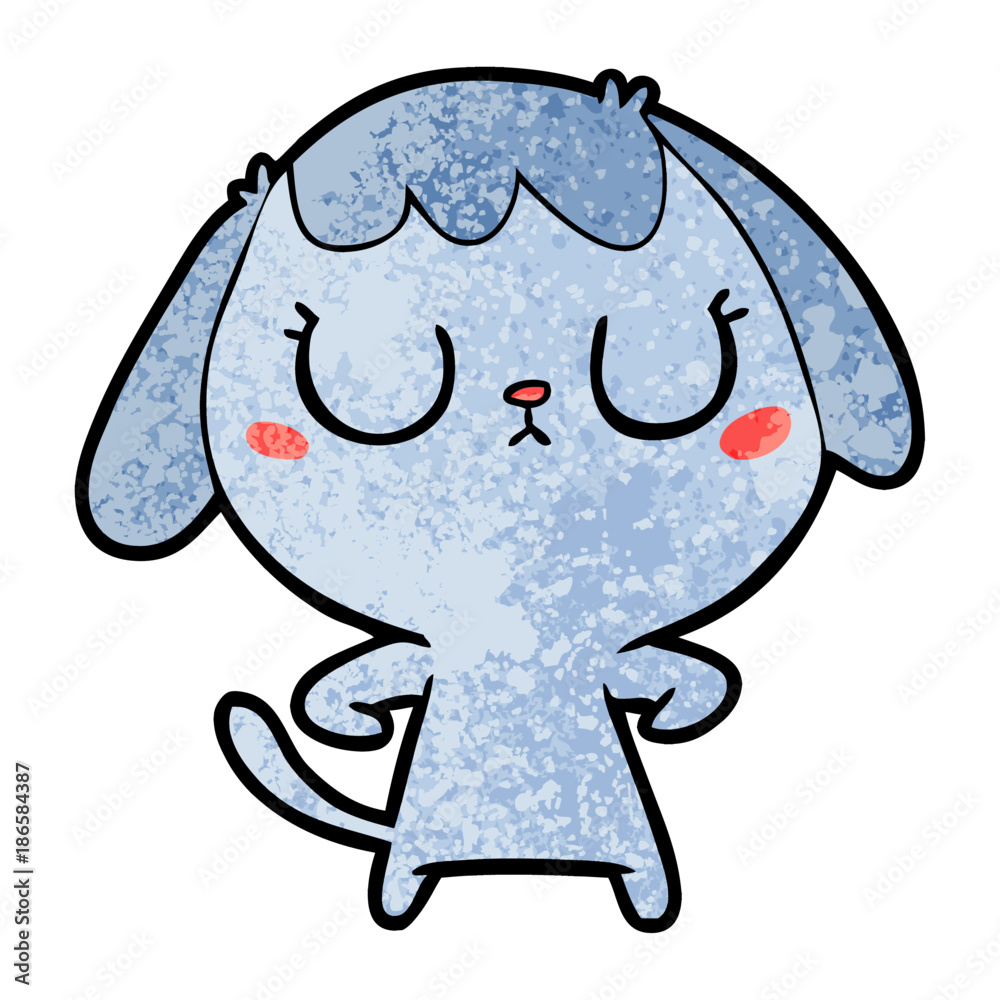 Obraz premium cute cartoon dog