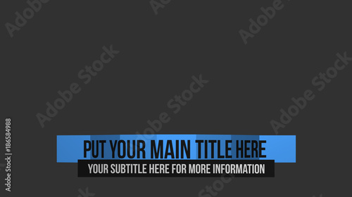 Unfolding Lower Thirds