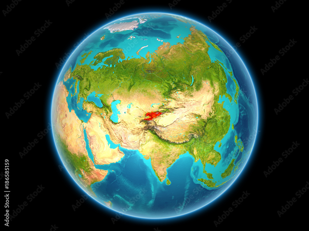 Kyrgyzstan on planet Earth