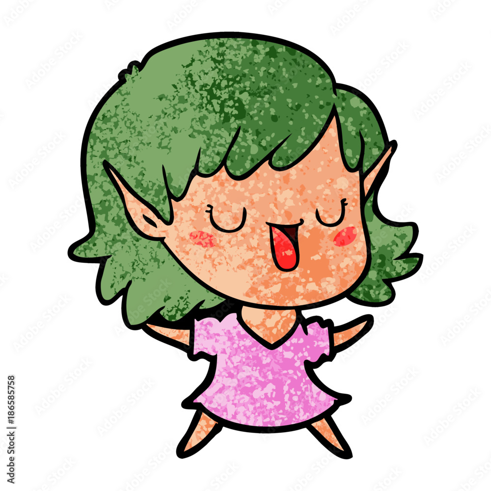 cartoon elf girl cartoon elf girl