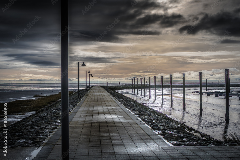 Obraz premium Juist Töwerland Winterimpressionen