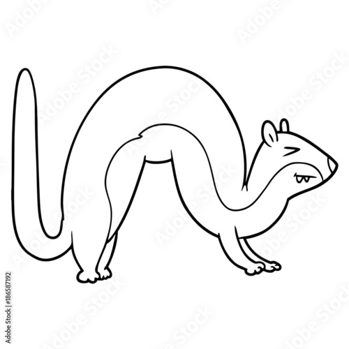 cartoon weasel