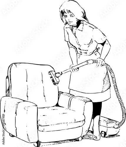 Putzen mit Staubsauger