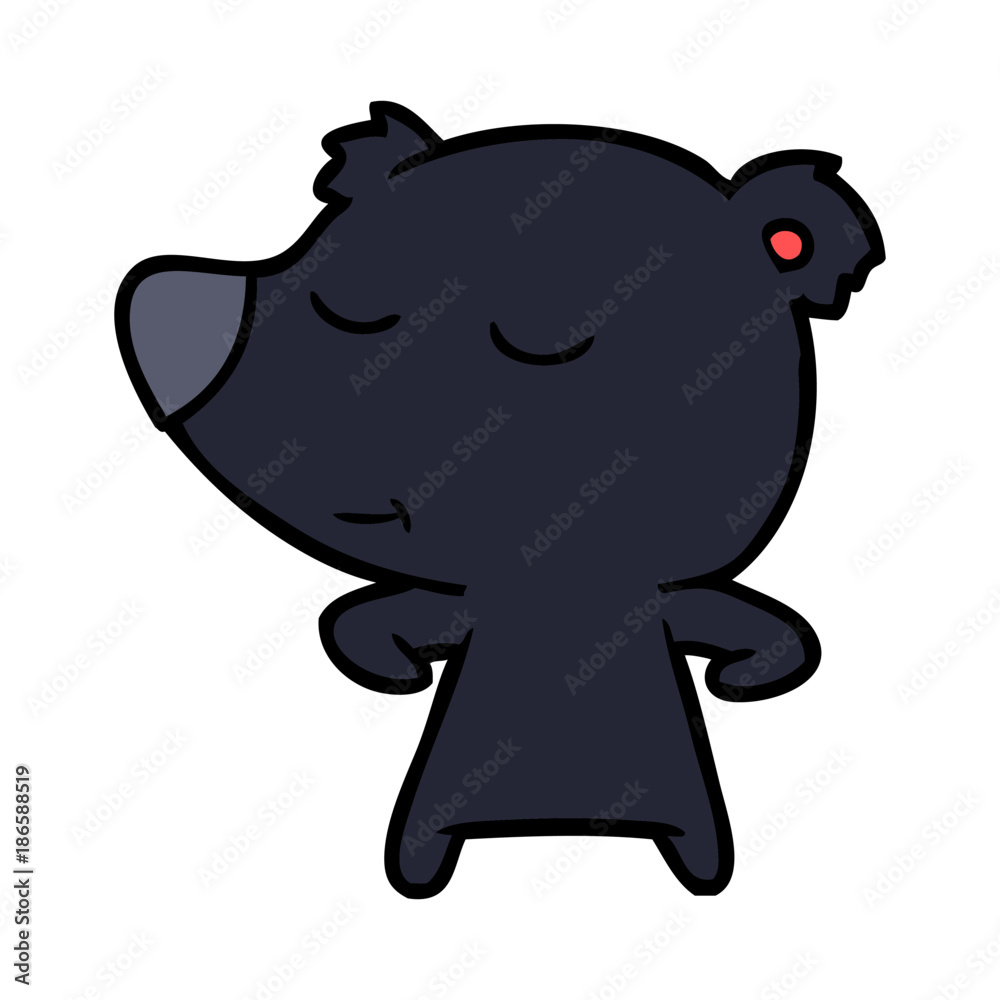 Obraz premium bear cartoon character