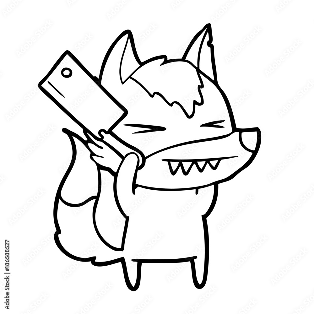 angry wolf cartoon angry wolf cartoon