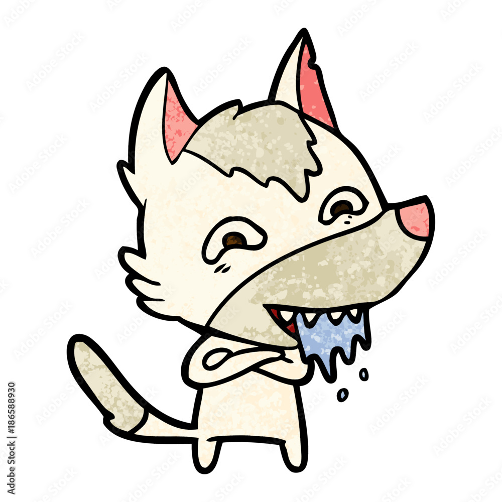 cartoon hungry wolf cartoon hungry wolf