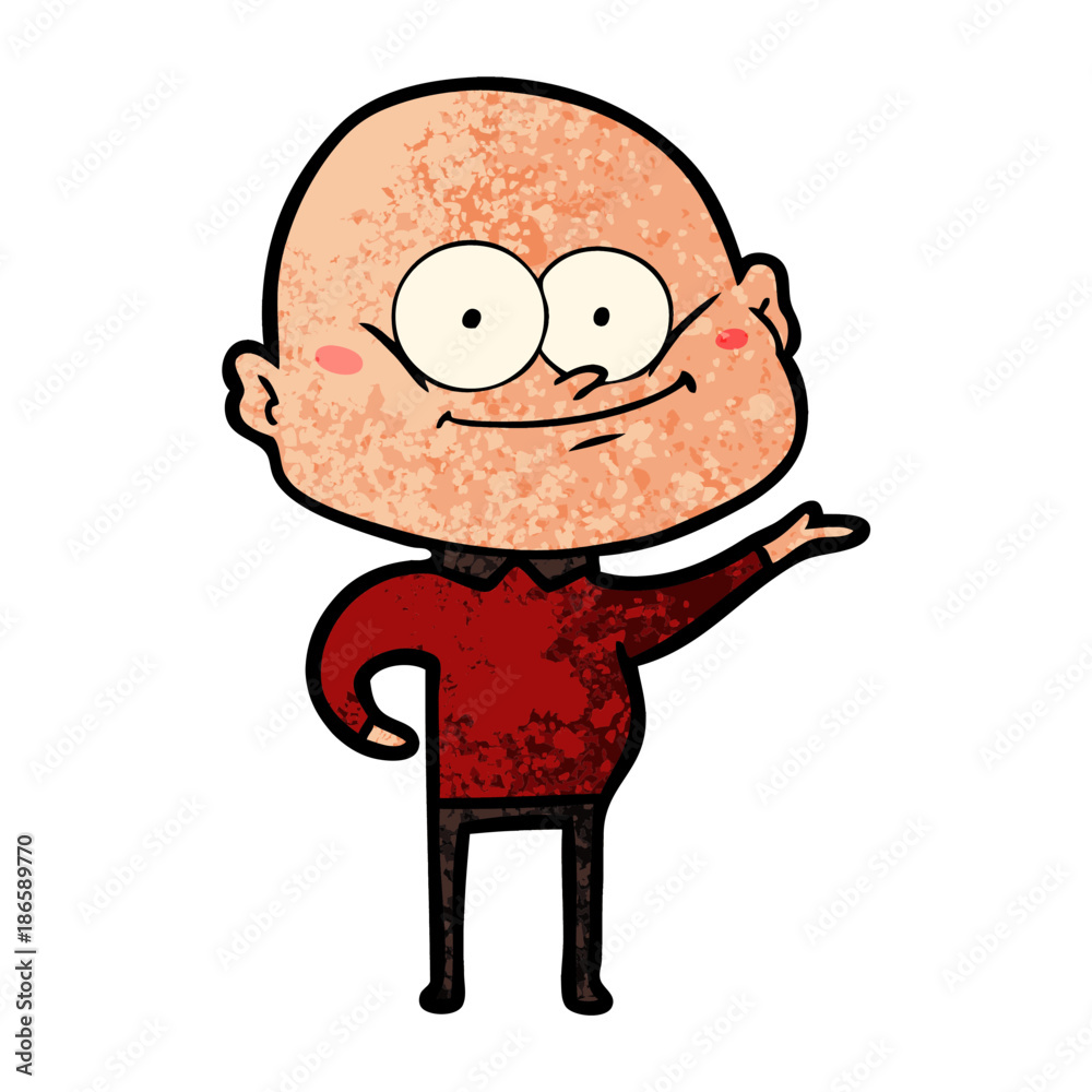 cartoon bald man staring cartoon bald man staring