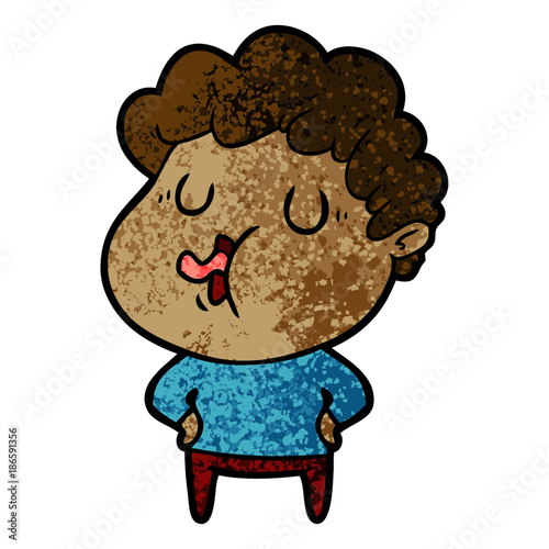 cartoon man singing