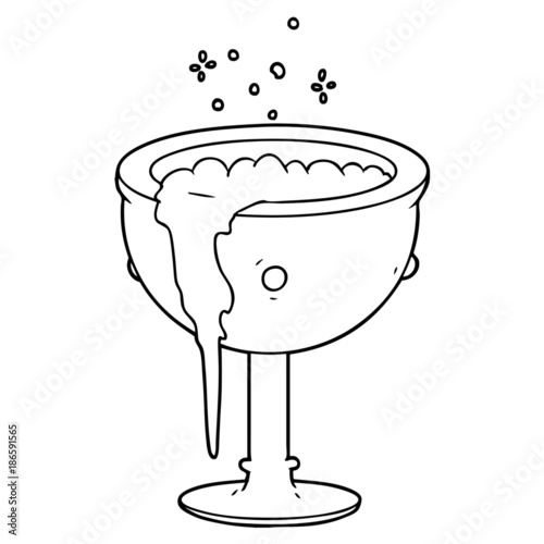 cartoon magic goblet