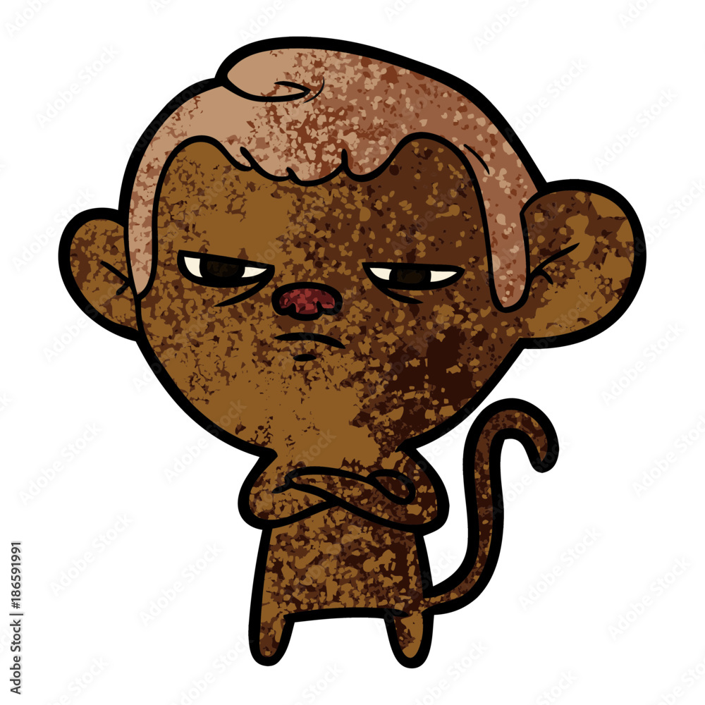 Obraz premium cartoon monkey