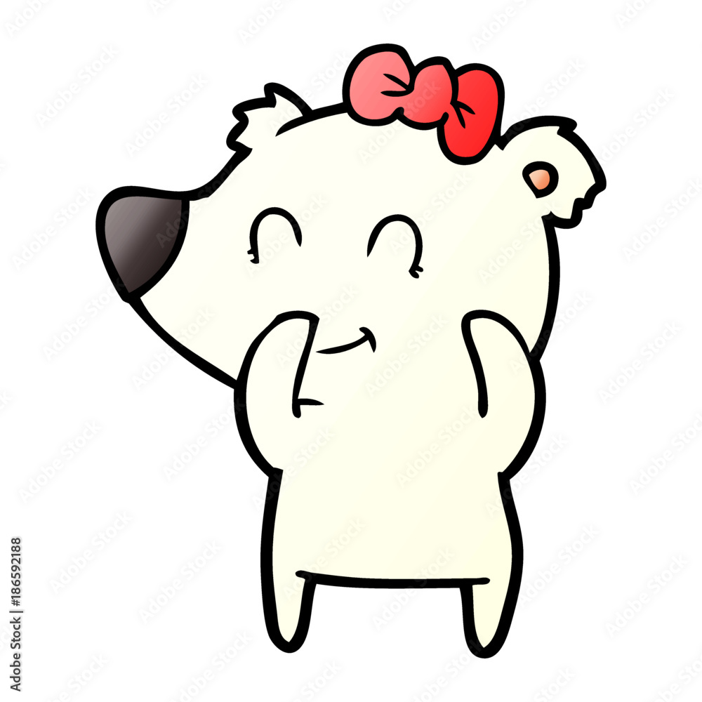 Obraz premium polar bear cartoon